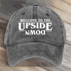 Welcome To The Upside Down Hawkins Indiana National Park Art Printed Cap