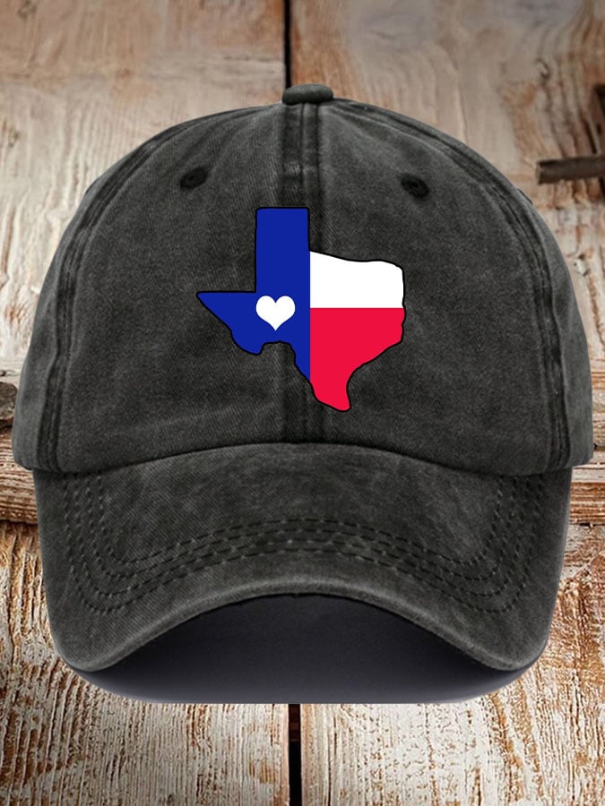 Unisex Texas Love Print Baseball Cap