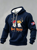 Men'S Puerto Rico Halloween casual print hoodie