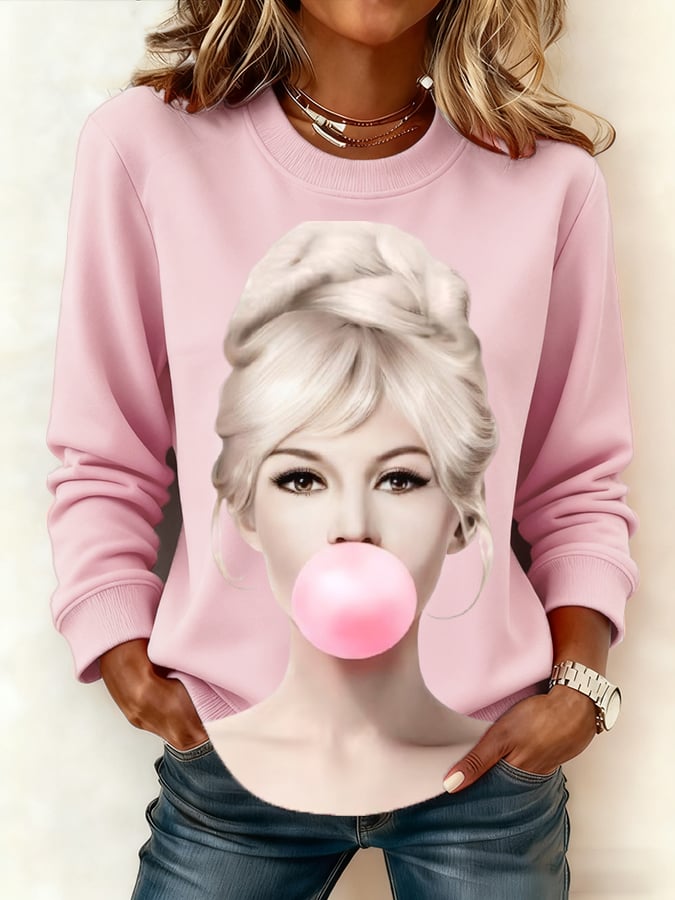 Women's Hot Casual Crew Neck Sweatshirt