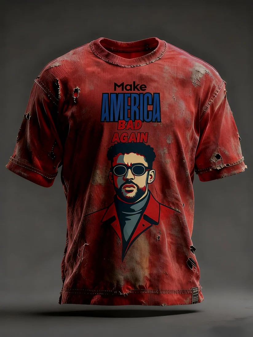 Men's Casual Hot Print Short-sleeved T-shirt