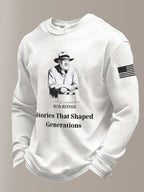 Men's Stories That Shaped Generations Printed Casual Top