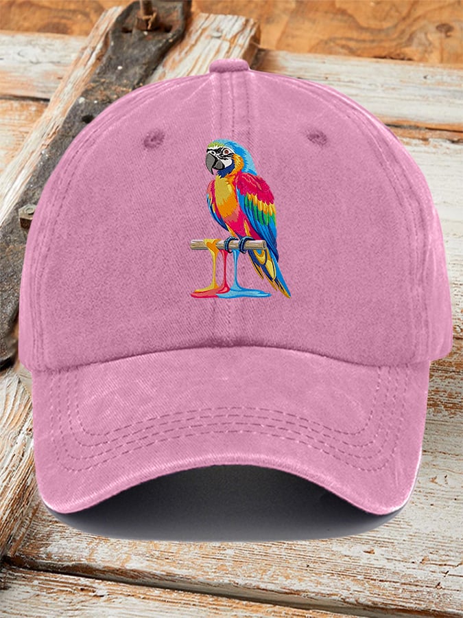 Parrot Print Baseball Cap