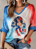 Women's Puerto Rico Print Shirt
