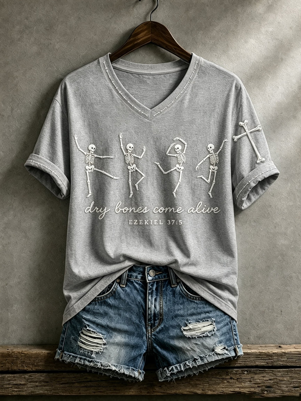 Women's Print Round Neck T-shirt