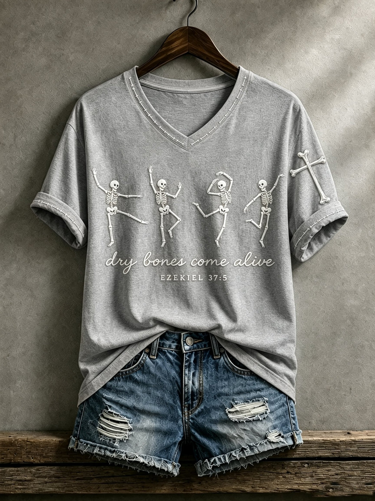 Women's Print Round Neck T-shirt