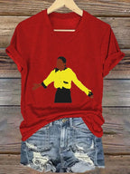 Women's  Forever in our heart Printed Casual T-Shirt