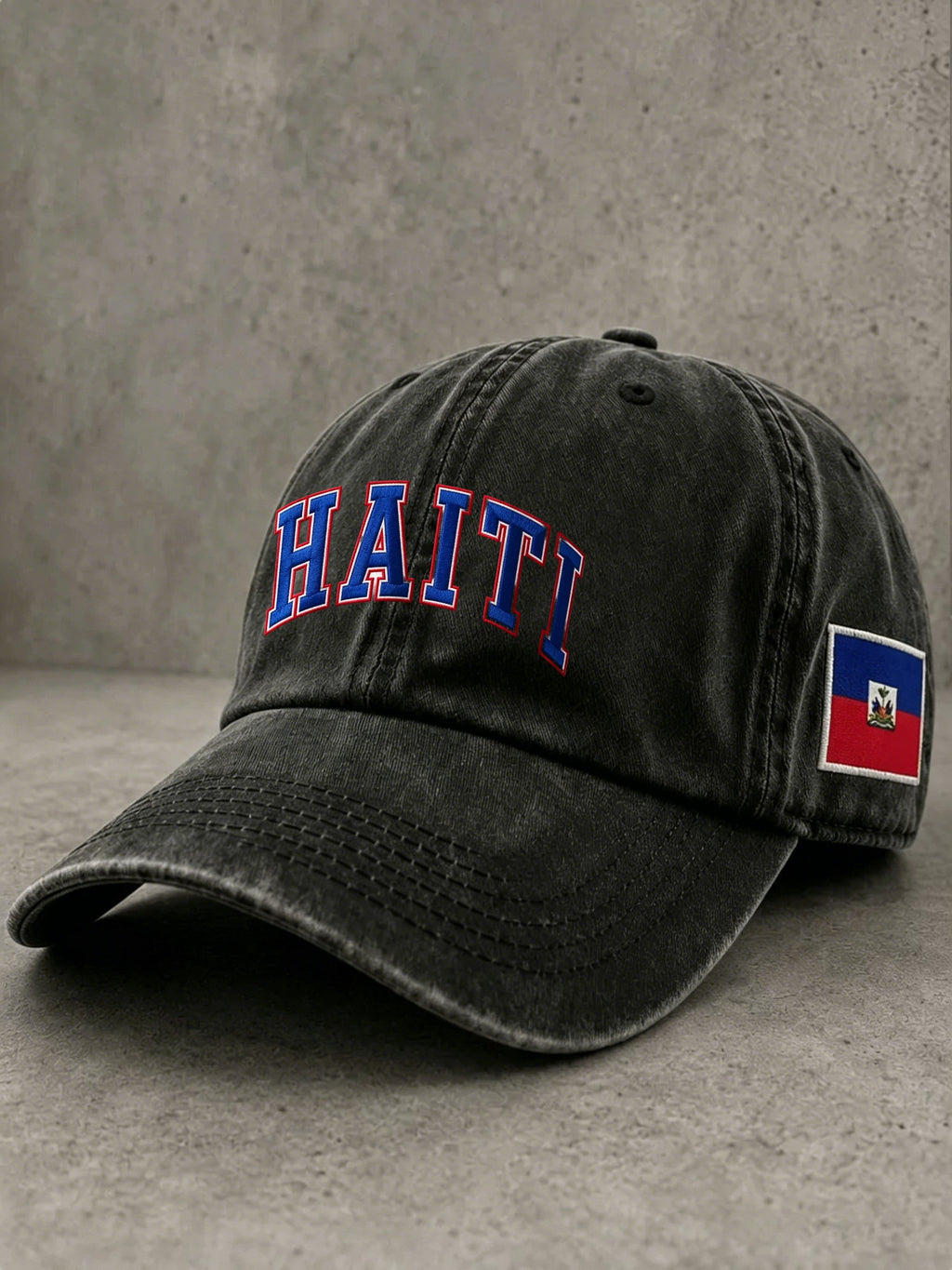 Unisex Haiti Football Printed Hat