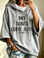 Women's Casual Printed Hooded Sweatshirt