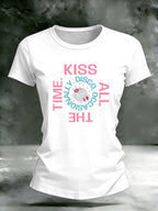 Women's Singer-Print Casual T-Shirt