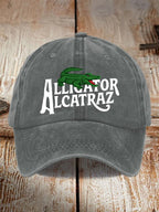 Alligator Alcatraz Print Baseball Cap