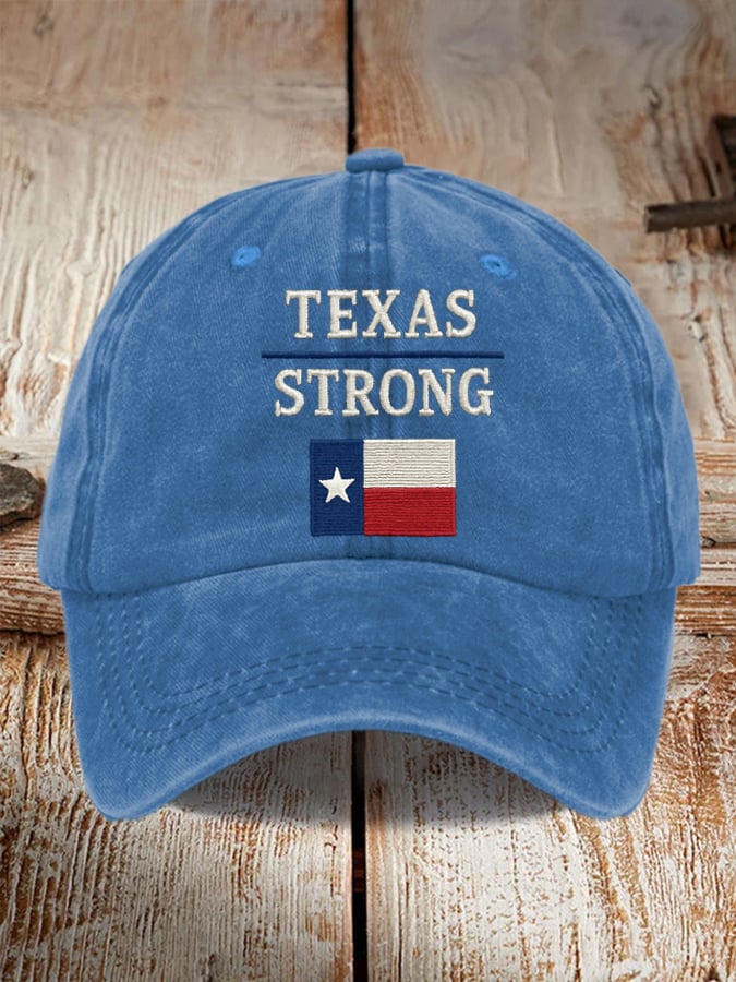 Texas Strong Print Baseball Cap