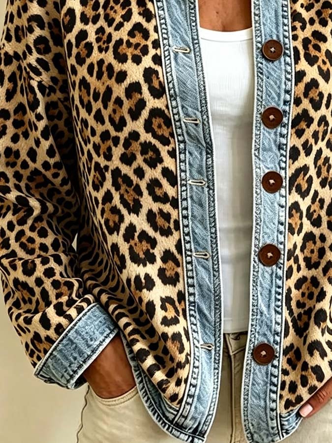 Women'S Casual Printed Cardigan