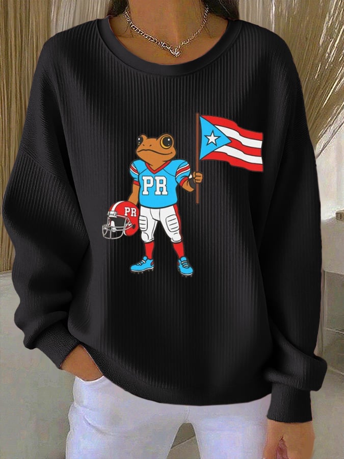 Women's Fashion Printed Casual Sweatshirt
