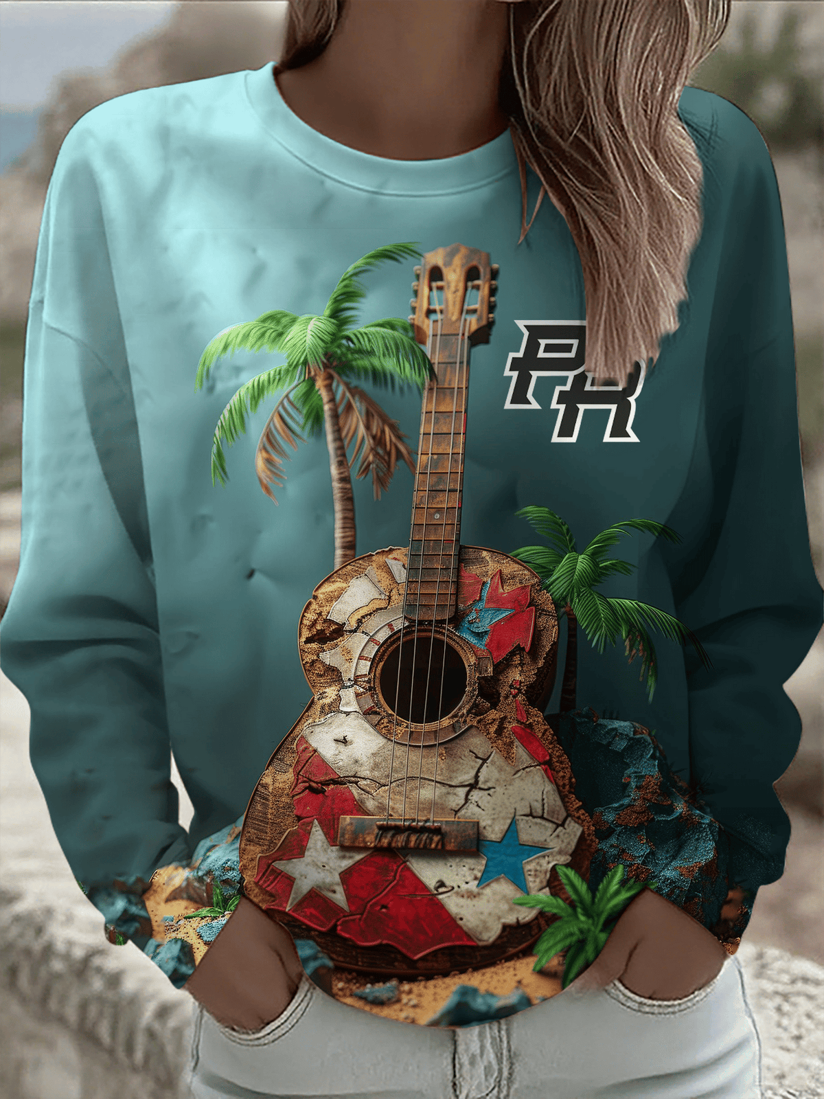 Puerto Rico Printed Sweatshirt