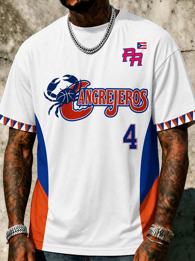 Men's Basketball Print Short-Sleeve T-Shirt