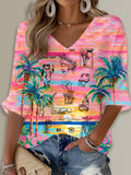 Puerto Rico Singer Printed Long Sleeve Top