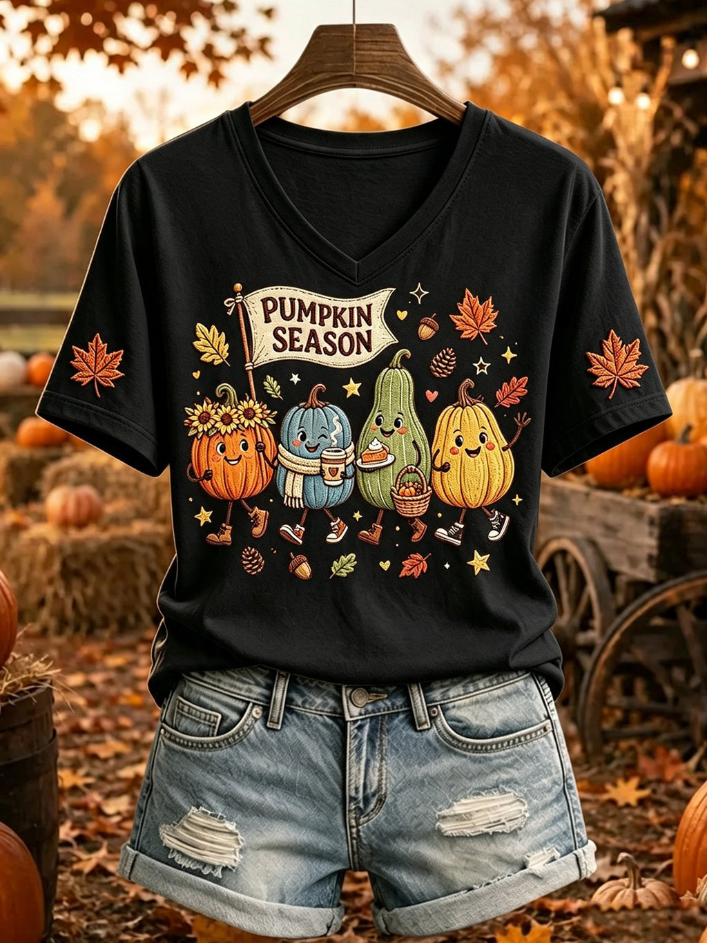 Women's Autumn Printed Casual Top