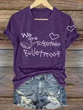 Women's K-pop Print Short-sleeved T-shirt