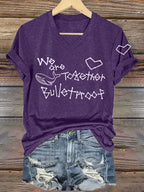 Women's K-pop Print Short-sleeved T-shirt