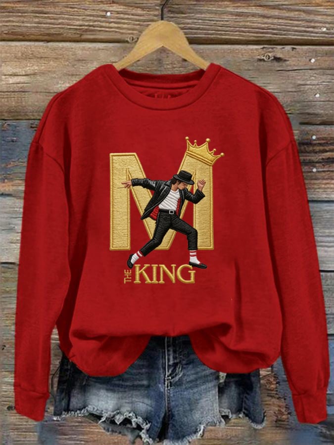 Women's Casual Printed Long-Sleeve Sweatshirt
