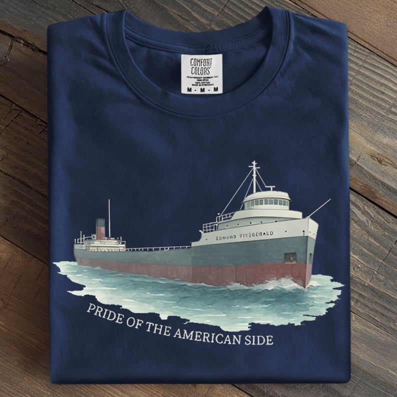 Pride Of The American Side Edmund Fitzgerald Art Print Casual T-Shirt