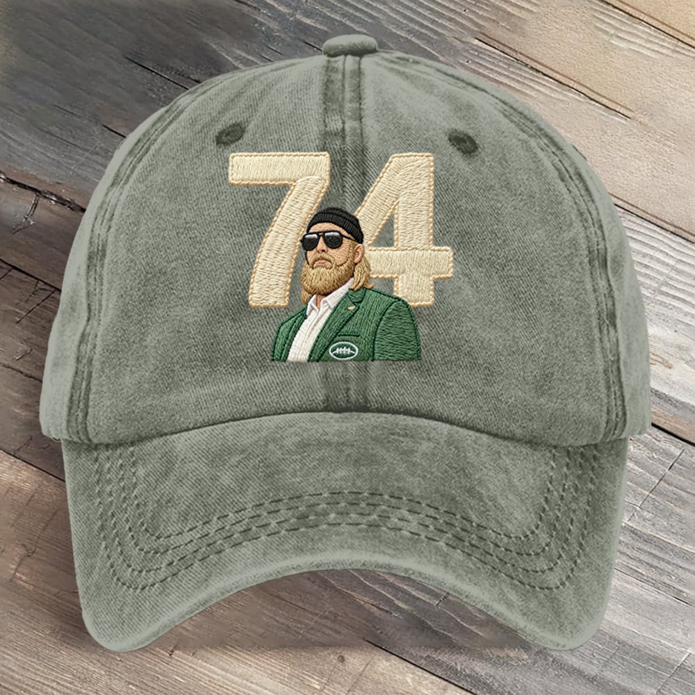 A True Jet 74 Football Art Printed Cap