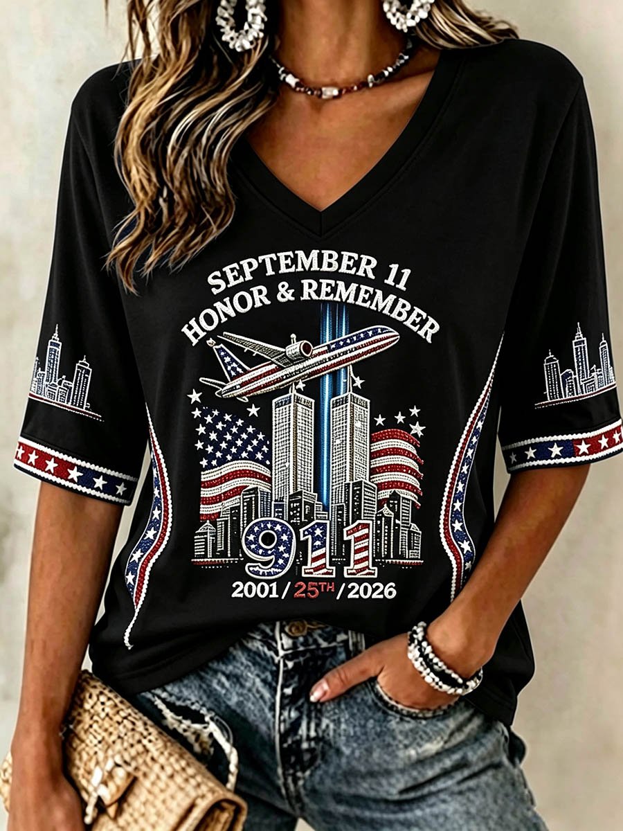 Women's US 9/11 Patriot Day T-Shirt