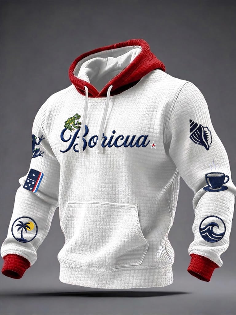 Men's Puerto Rico Printed Hoodie