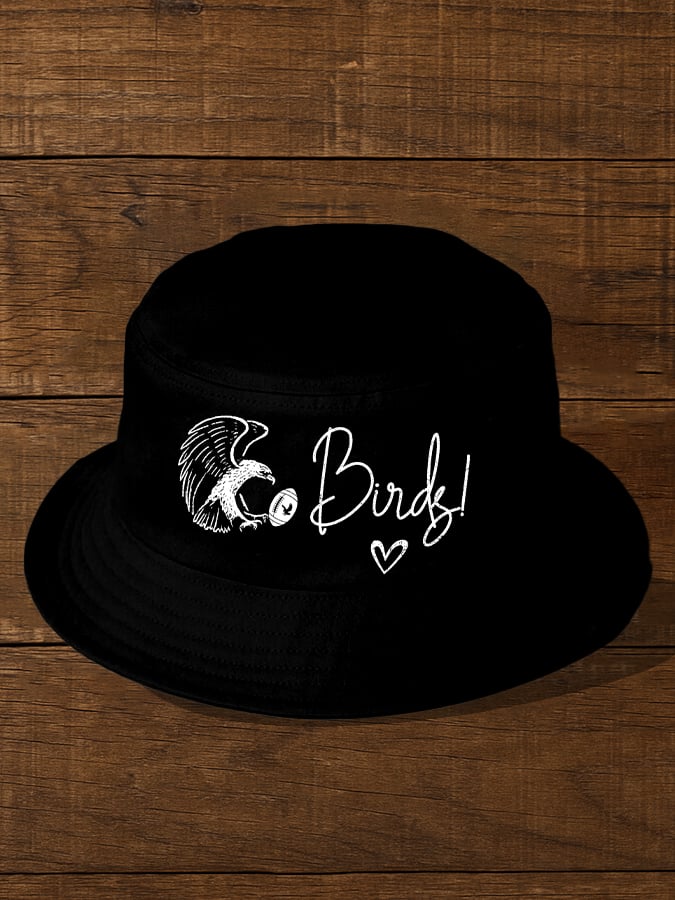 Vintage Football Print Bucket Hat