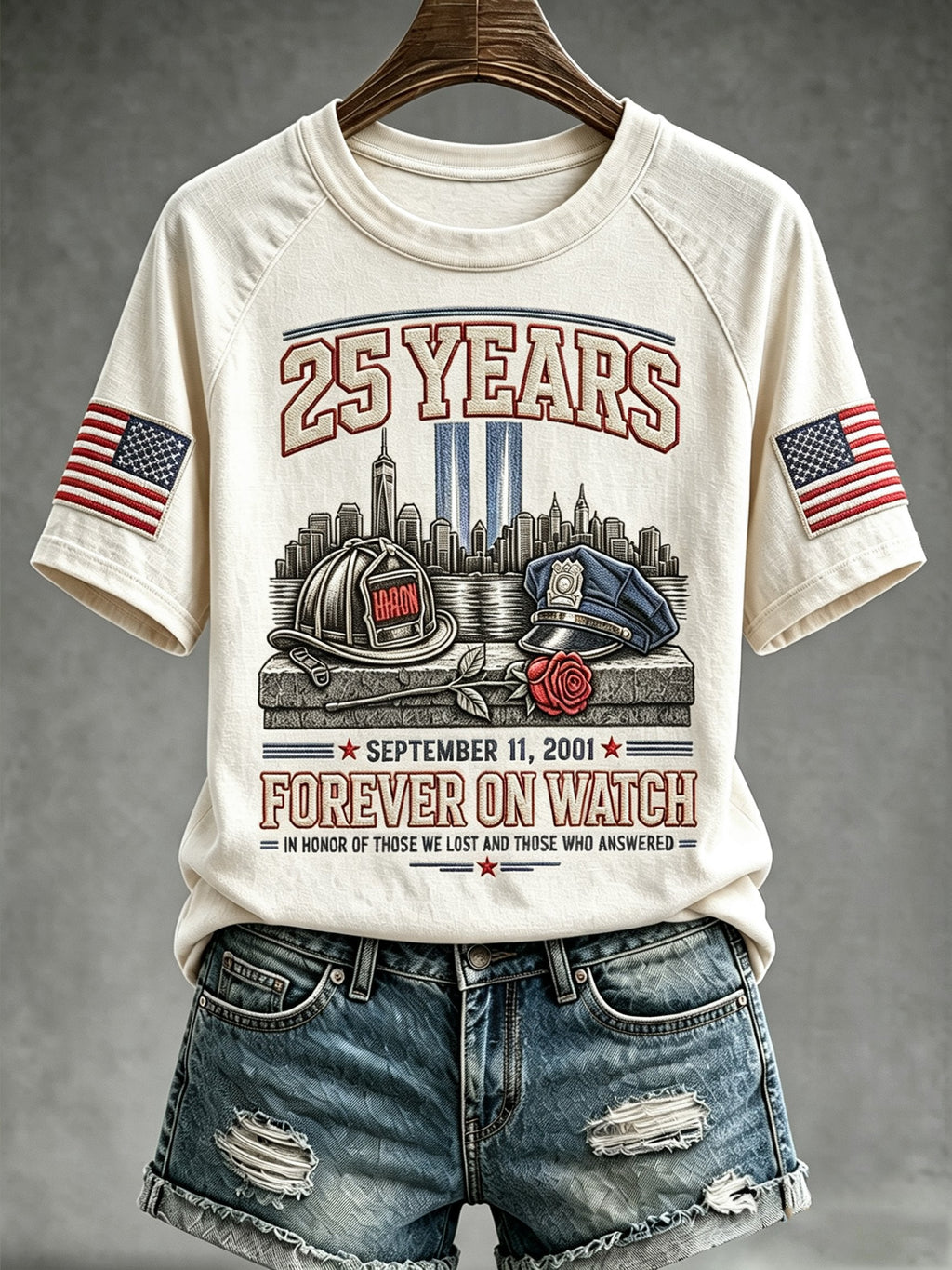 Women's 9/11 Memorial Graphic Top