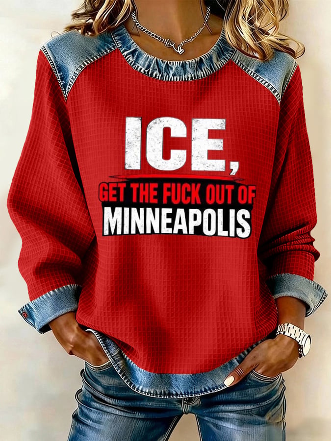 Women's Justice For Her Print Casual Sweatshirt