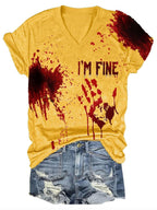 Halloween Ladies Print T-Shirt