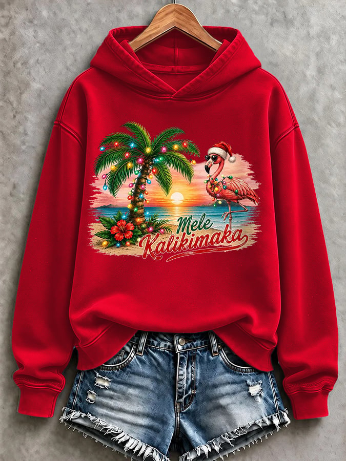 Women's Casual Printed Long-Sleeve Sweatshirt