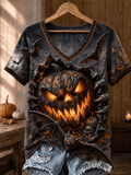 Women's Halloween Print T-Shirt