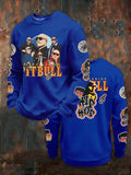 Men's  crewneck printed sweatshirt