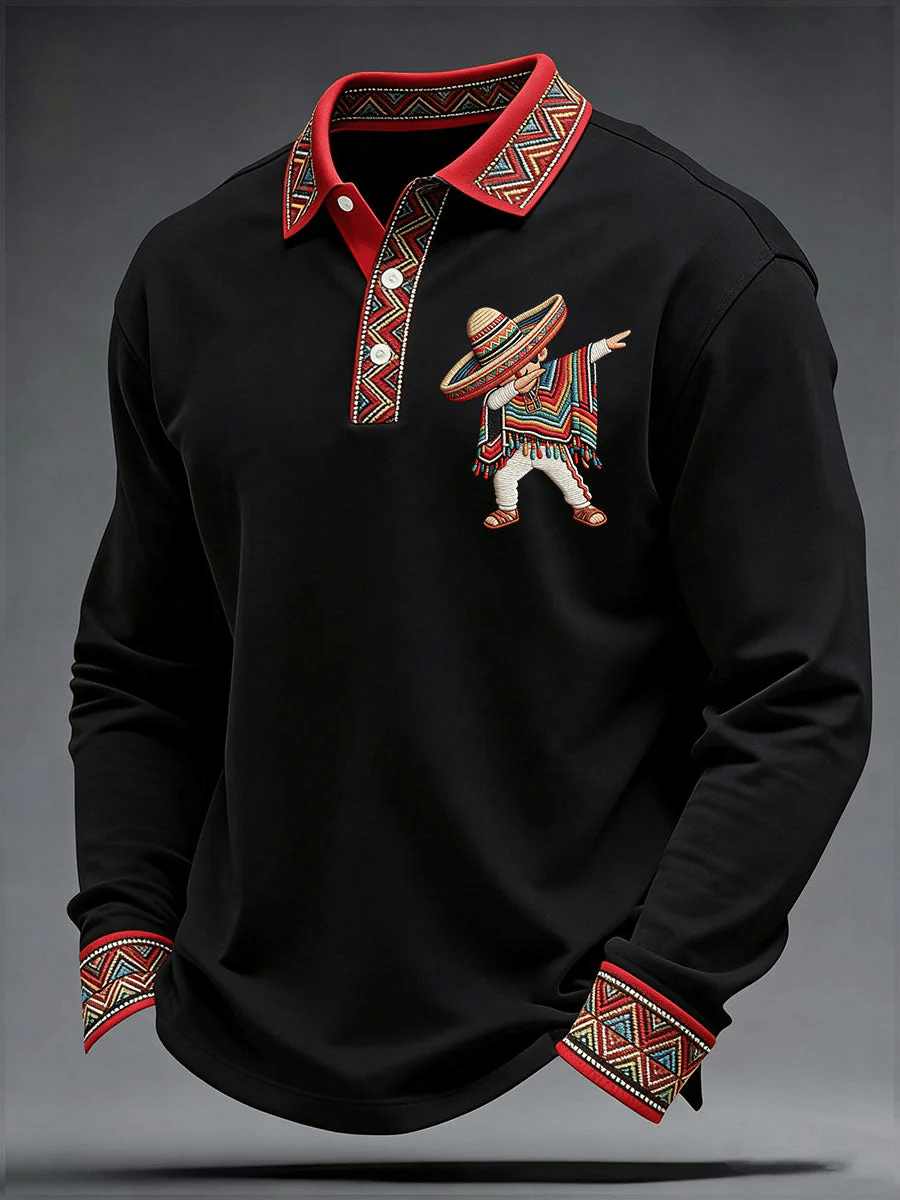 Men'S Cinco De Mayo Printed Polo Shirt