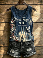 Women's Never Forget September 11 Print Vest