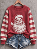 Women's Casual Printed Long-Sleeve Sweatshirt