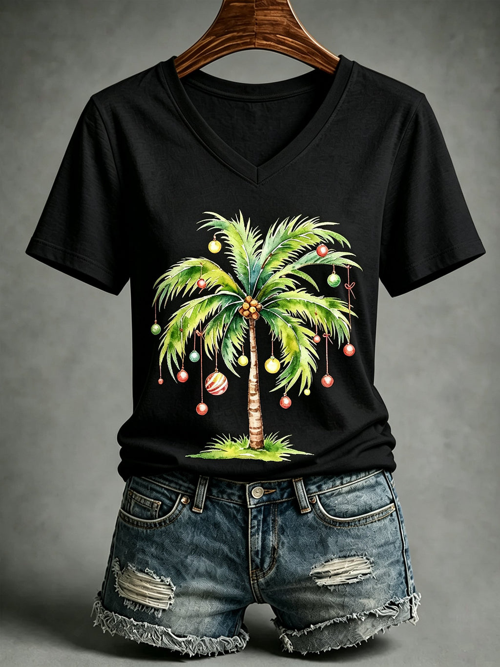 🔥🔥2nd 50% Off 🔥🔥Women's Christmas Print T-Shirt