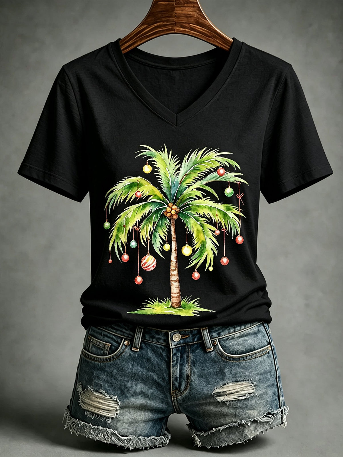 🔥🔥2nd 50% Off 🔥🔥Women's Christmas Print T-Shirt