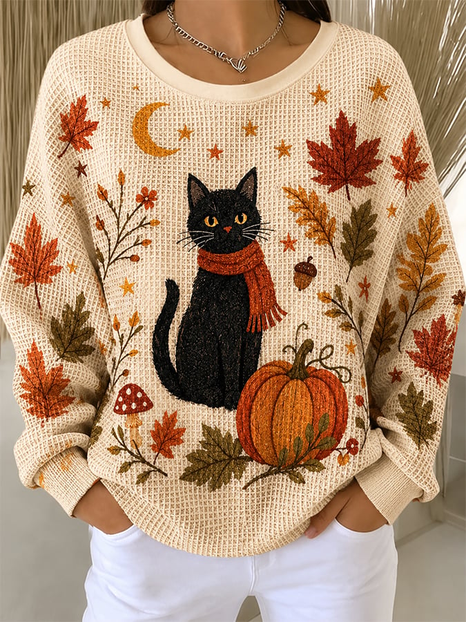 Women'S Casual Printed Sweatshirt