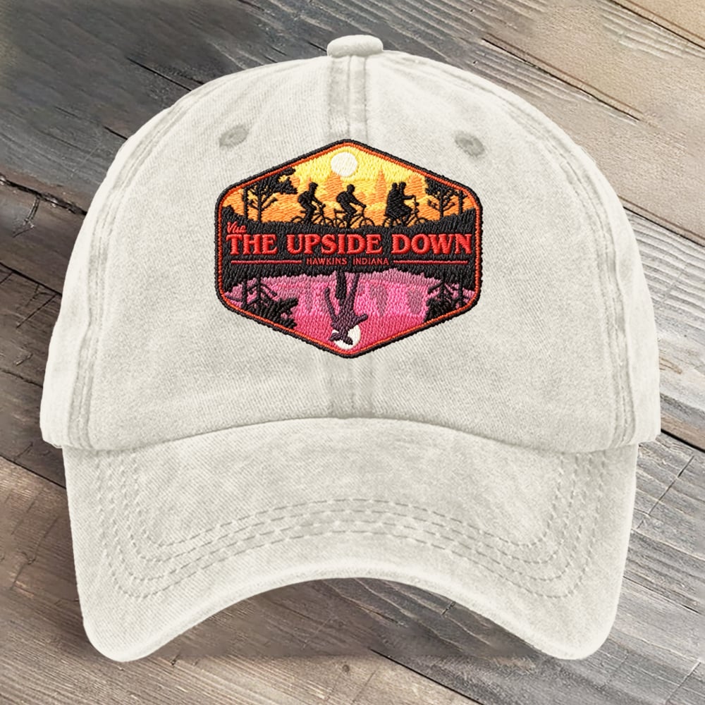 Hawkins Indiana National Park Upside Down Art Printed Cap