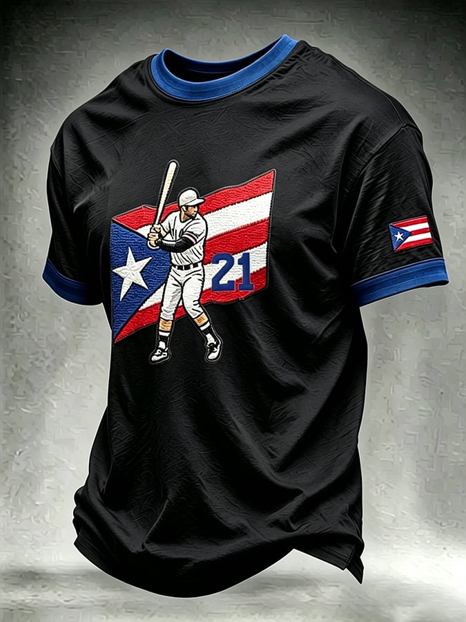 Men's Roberto Clemente Day Print Short-Sleeve T-Shirt