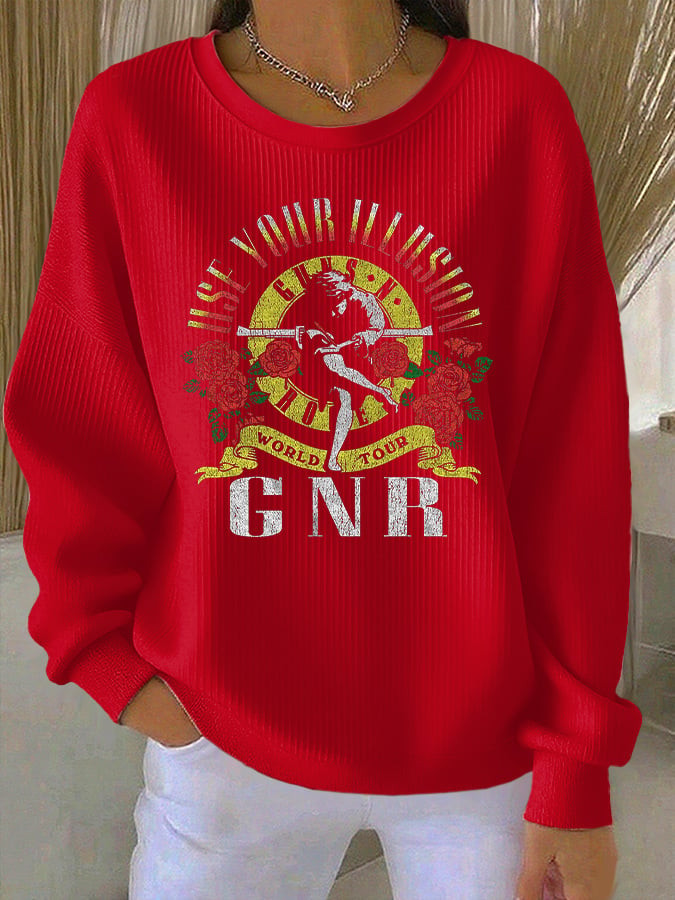 Retro Rock Use Your Illusion World Tour Print Sweatshirt