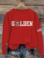 Women's  Hockey Print Sweatshirt