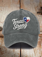 Retro Texas Strong Print Baseball Cap