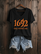 Women's 1692 They Missed One Print V-Neck T-Shirt