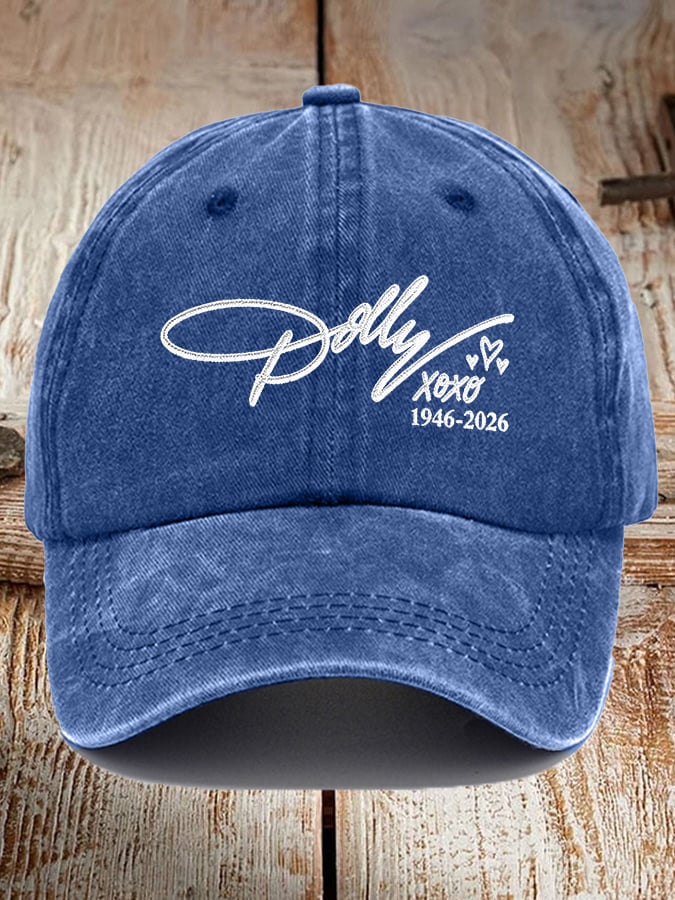 Retro Country Music Legend Print Baseball Cap