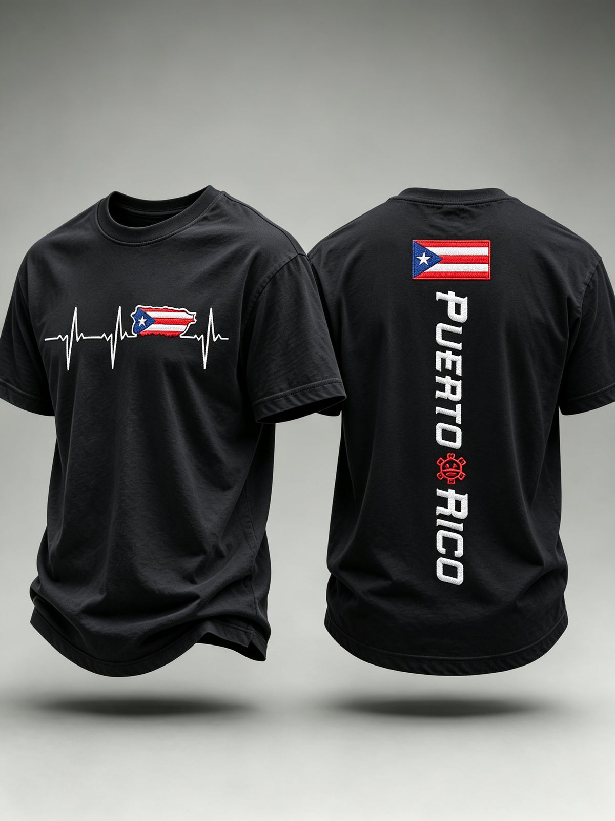 Men's Puerto Rico Print Casual T-shirt